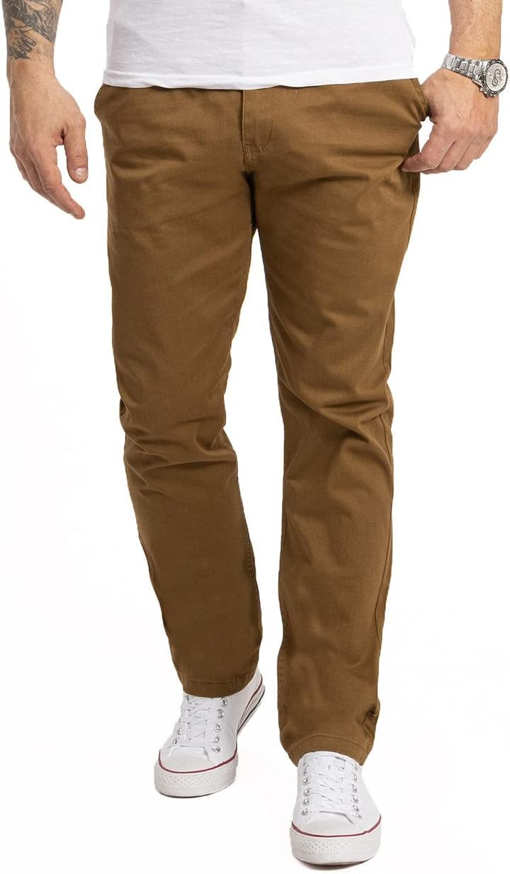 Indumentum Chino Hose Basic Regular Fit IR-506 29W / 30L Braun, 29W / 30L Braun