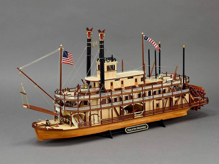 Artesania Latina 20515. Fahrzeugmodell aus Holz Amerikanische Dampfschiff King of The Mississippi Ma
