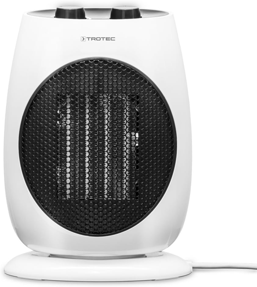 TROTEC Keramik Heizlüfter TFC 18 E – Heizleistung 1100 W / 1800 W – Elektroheizung mit Thermostat, R