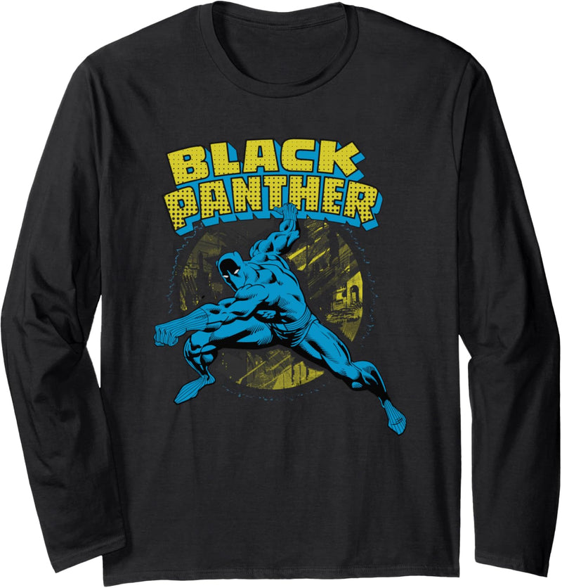 Marvel Black Panther Retro Langarmshirt