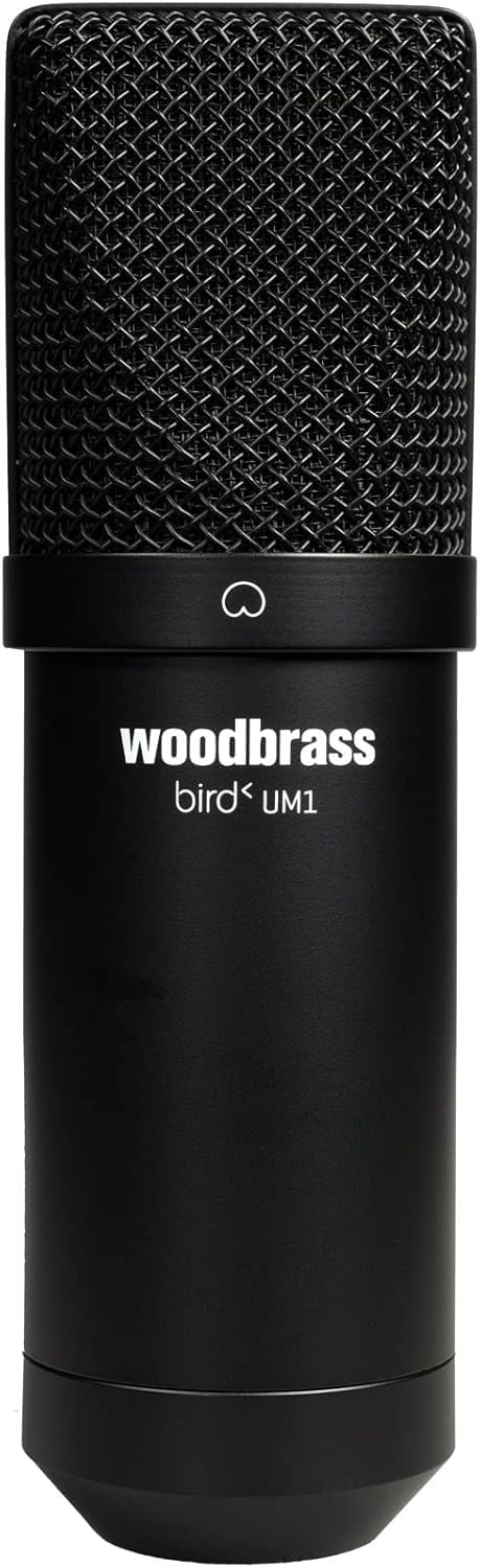 BIRD UM1 Schwarz - USB-Kondensatormikrofon mit Nierencharakteristik für PC und Mac für Broadcasting