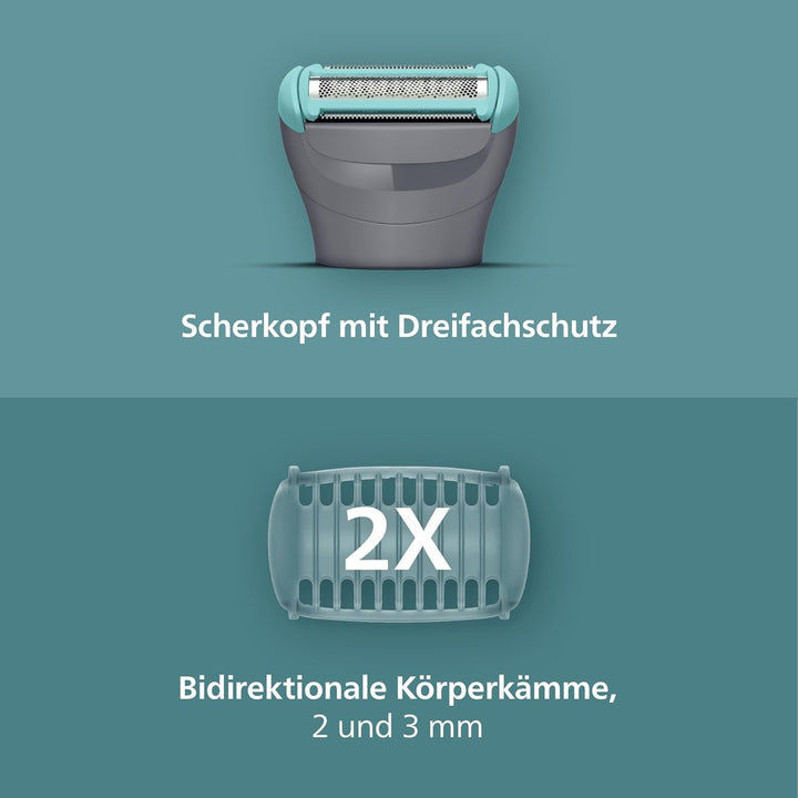 Philips Bodygroom 3000er-Serie – Herrentrimmer mit Dreifachschutz-Rasiersystem, trimmen und rasieren