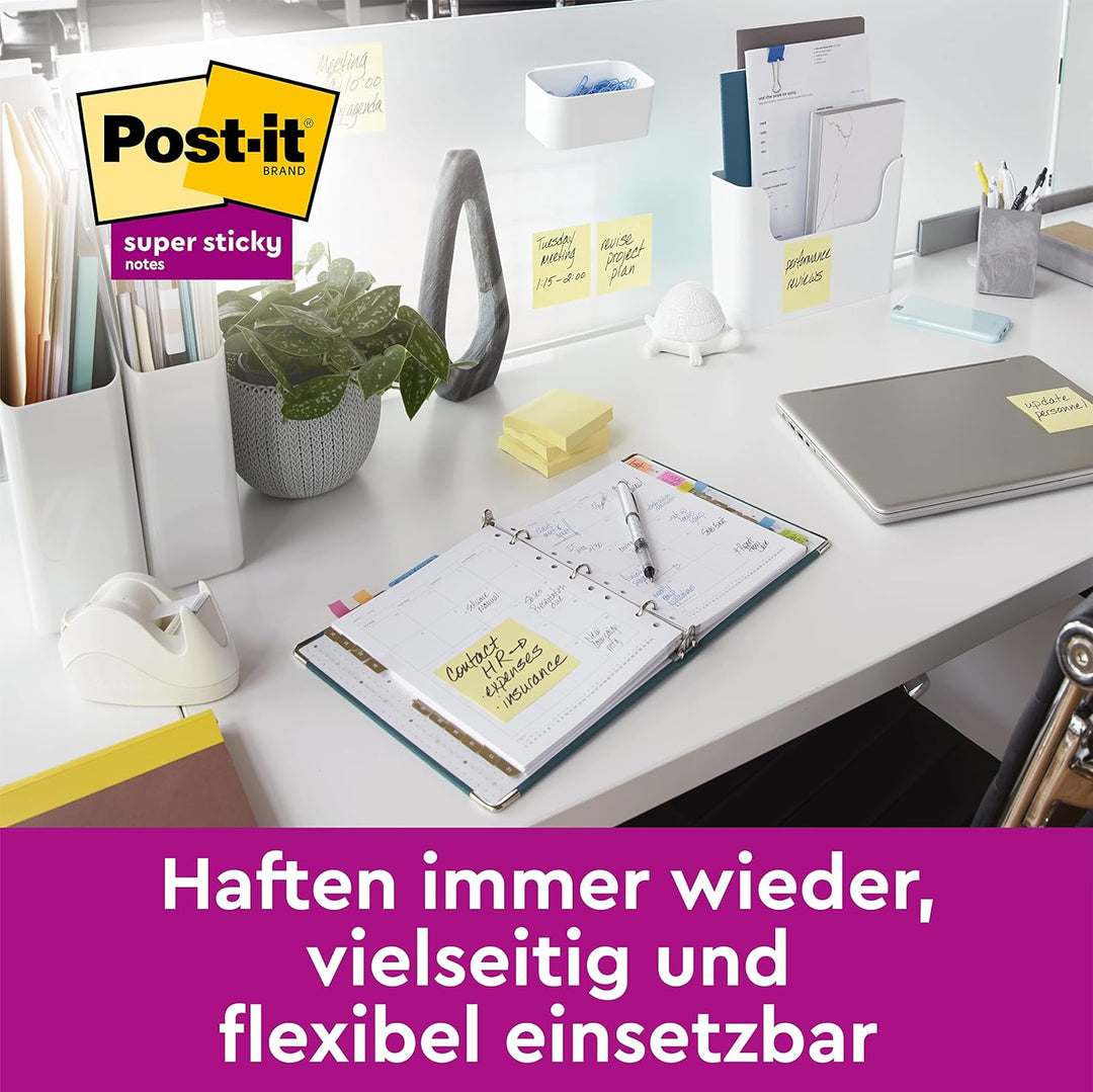 Post-it Super Sticky Notes Carnival Collection & Super Sticky Notes Kanariengelb Carnival Bundle mit