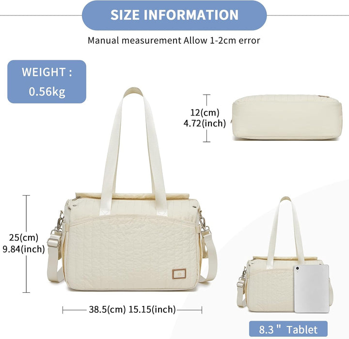 Miss Lulu Wickeltasche für Kinderwagen Wasserdichte Multifunktionale Babytasche mit Kinderwagenhaken