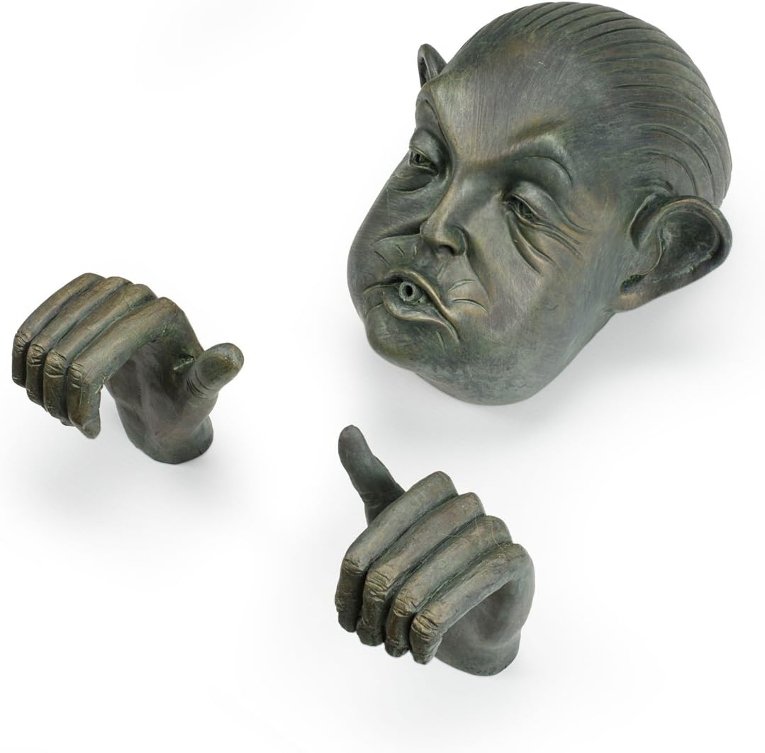 Aquascape Teich und Garten Brunnen Harz Messing Edelrost