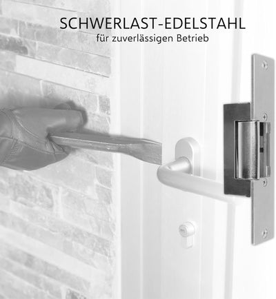 ELRO DL6000P Elektrischer Türöffner Inkl. Schliessblech - 12V - Funktioniert mit ELRO Intercoms & TM