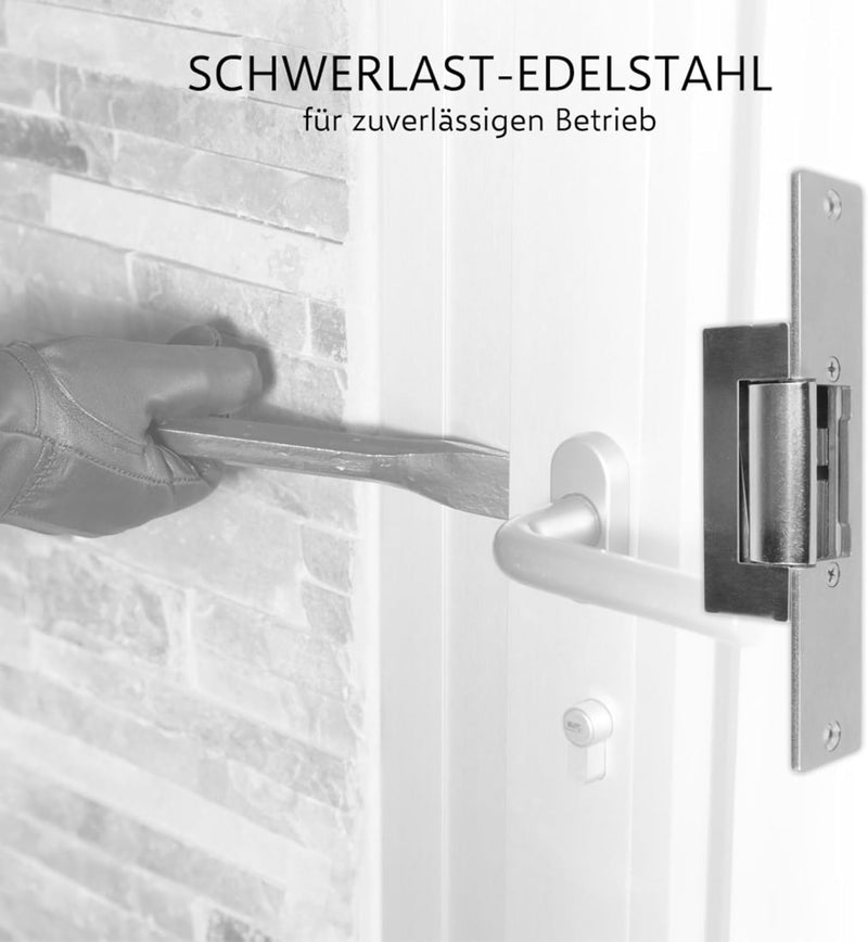 ELRO DL6000P Elektrischer Türöffner Inkl. Schliessblech - 12V - Funktioniert mit ELRO Intercoms & TM