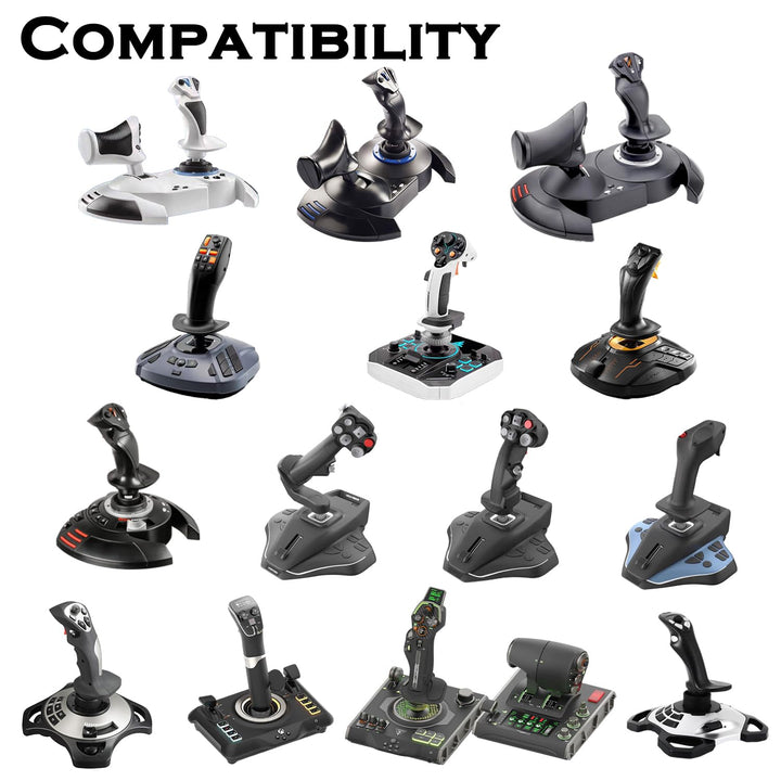 Flugsimulator-Joystick-Tischhalterung, Hotas Halterung - Kompatibel mit Thrustmaster T. Flight Hotas