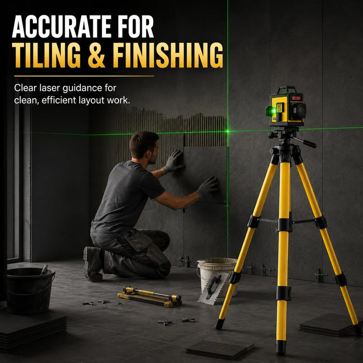 Candeon Kreuzlinienlaser Stativ, Teleskopisch Laser Level Stativ Gewinde 5/8", 38-100cm, Aluminiumst