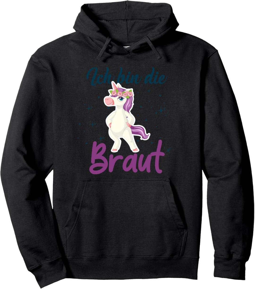 Ich bin die Braut Spruch Ich heirate Groom Trauzeuge Ring Pullover Hoodie