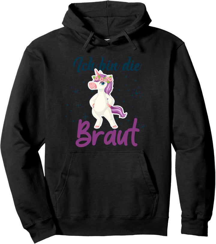 Ich bin die Braut Spruch Ich heirate Groom Trauzeuge Ring Pullover Hoodie