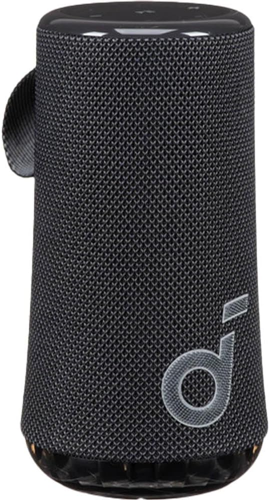 soundcore Glow Mobiler Lautsprecher mit 30W 360° Rundum-Sound, Synchronisierte Lichtstrahlen, 18h Wi