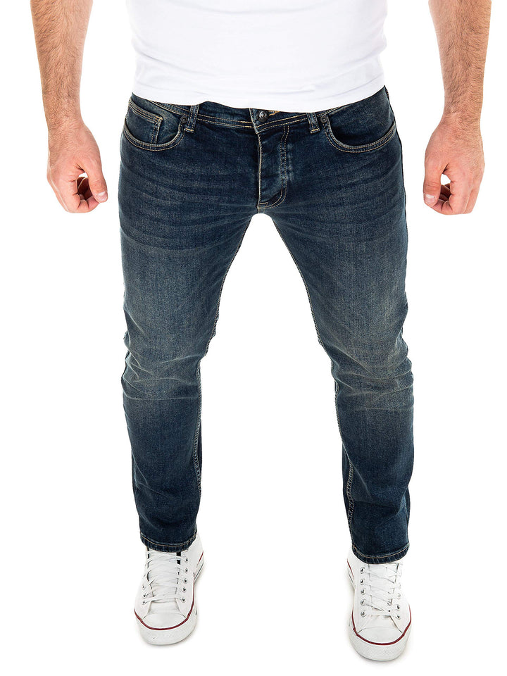 WOTEGA Herren Jeans Alistar Slim Fit 30W / 32L Blau (Total Eclipse 194010), 30W / 32L Blau (Total Ec