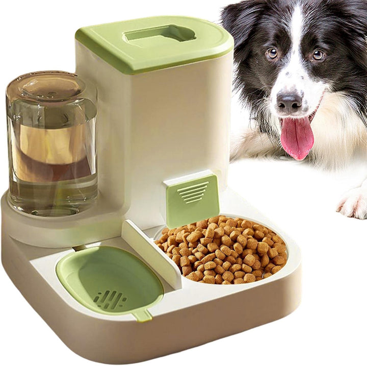 Automatisches Futter Und Wasserspender, 2 In 1 Haustier Futter Und Tränke, Katzen Wasserspender, Aut