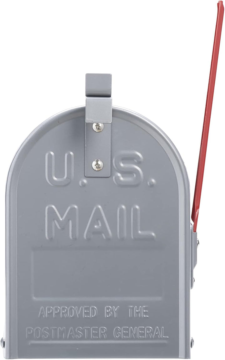 Burg-Wächter U.S. Mailbox mit schwenkbarer Fahne, Aluminium, 892 ALU, Aluminium Mailbox Aluminium Bl