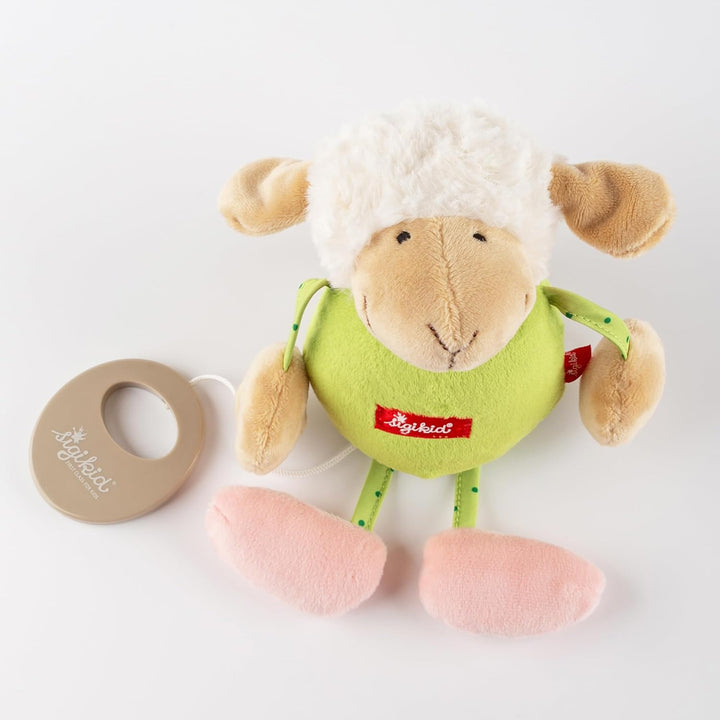 sigikid 49310 - Baby.basics, Spieluhr Schaf Grün/Schaf, Grün/Schaf