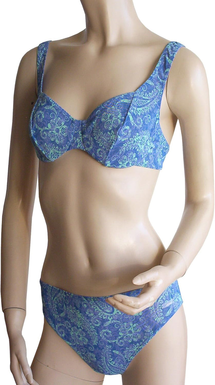 Solar Tan Thru Bügel-Bikini 8601554-65 Blue/Turquoise, B-Cup oder D-Cup 100B Blau, 100B Blau