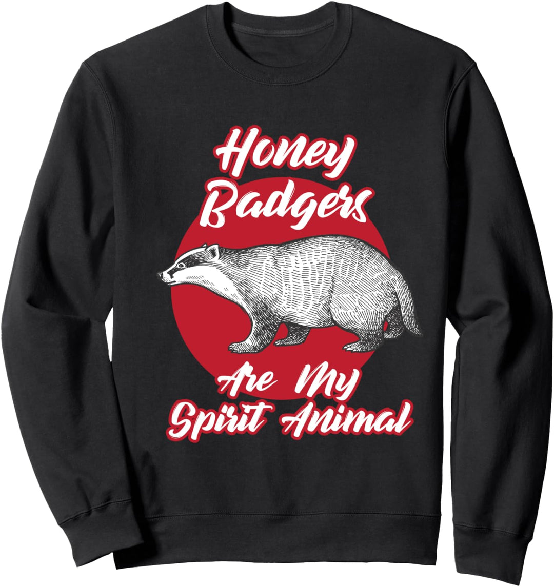 Lustige Honigdachs Geschenke Menschliches Kostüm Besonderer Sweatshirt