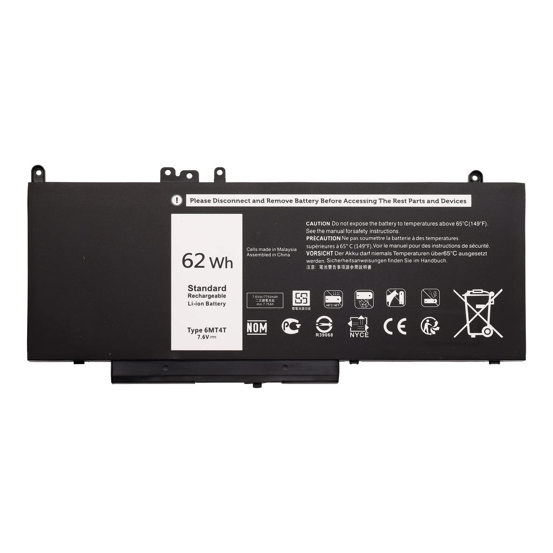 Vvsialeek Laptop 6MT4T 62Wh Kompatibel Für Dell Latitude 14 5470 E5470 15 5570 E5570 Precision 15 35