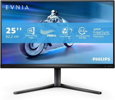 Philips Evnia 25M2N5200P - 25 Zoll FHD Gaming Monitor, 280 Hz, 1 ms GtG, FreeSync Premium (1920x1080