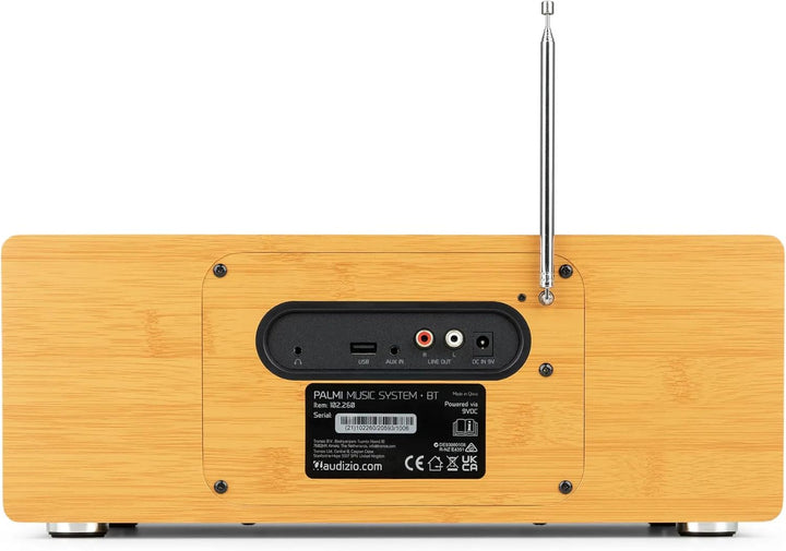 Audizio Palmi - DAB Radio mit CD Player - 60 Watt Stereoanlage mit Bluetooth 5.0, USB &amp; Equalizer, W