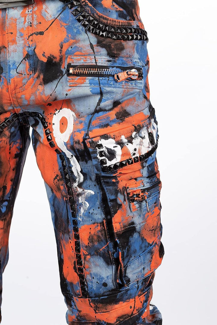 Cipo & Baxx Herren Jeans Hosen Besonders Extravagant 30W / 34L Blau - 83, 30W / 34L Blau - 83