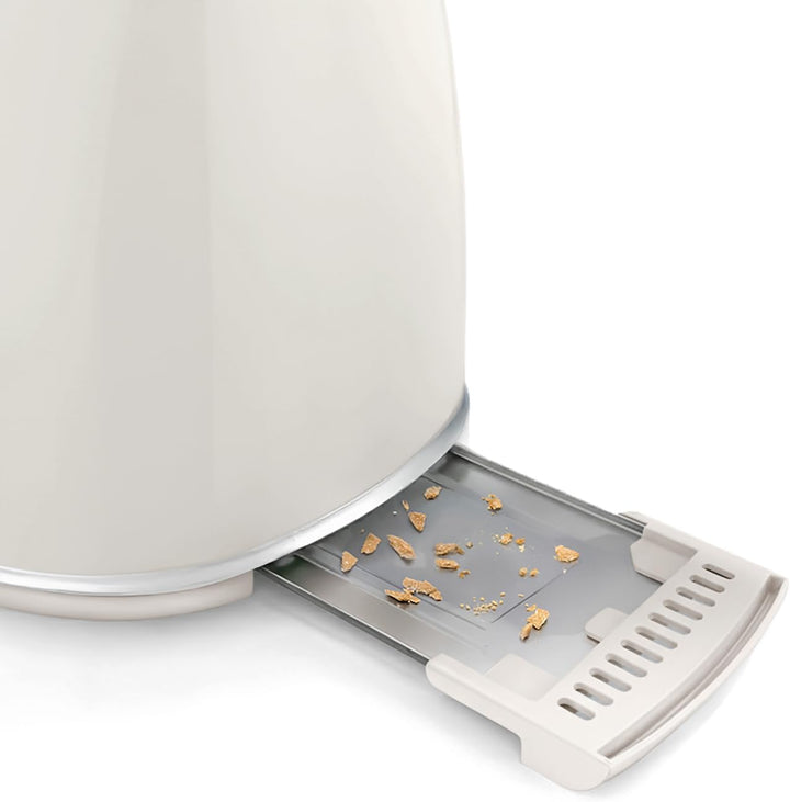SWEISS Vintage-Toaster GRS8, 2 Schlitze, 6 Bräunungsstufen, Auftaufunktion, Für Baguette geeignet, S