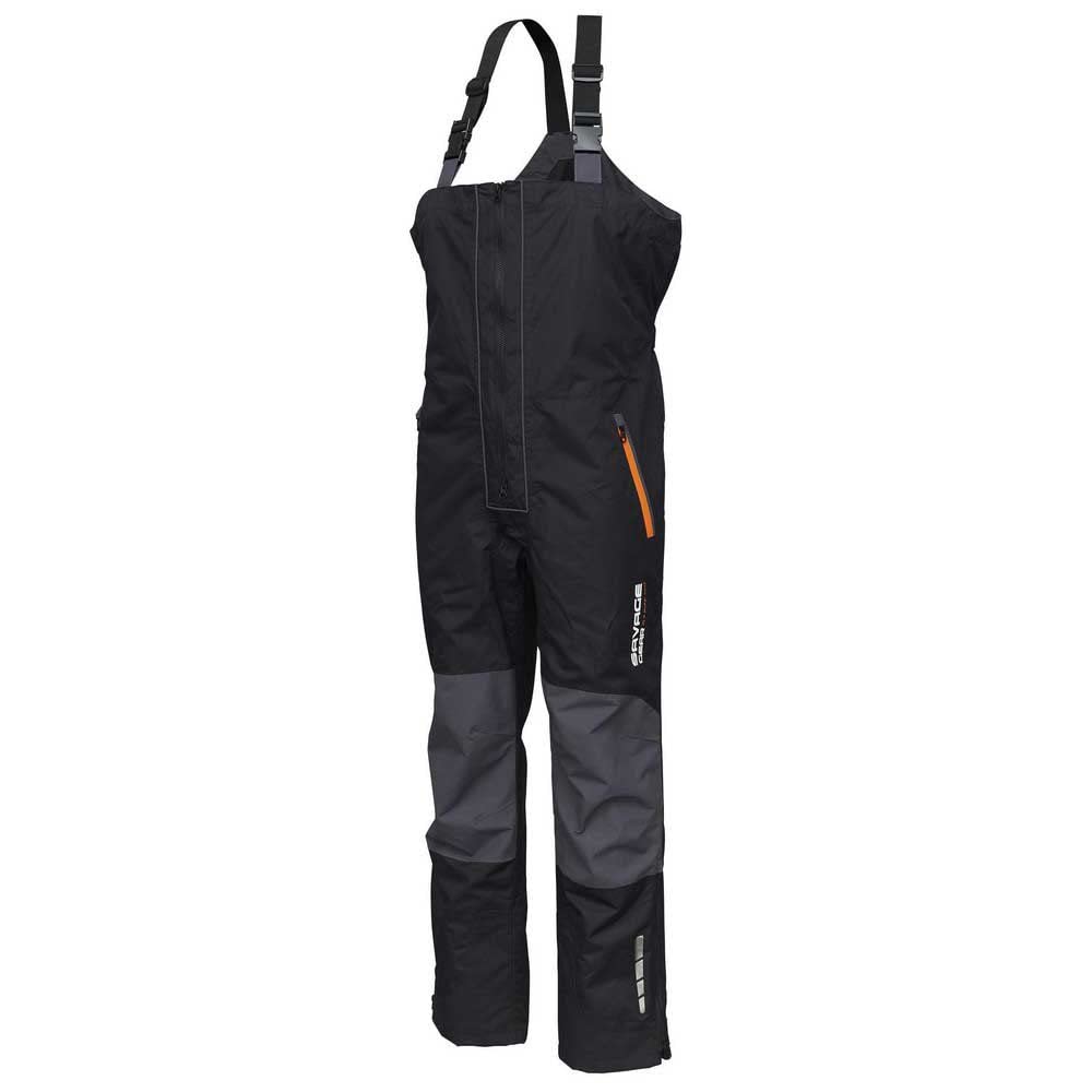 Savage Gear WP Performance Bib and Brace Black/Grey - Angelhose, M
