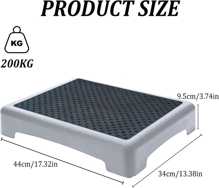 Anti-Rutsch Halbstufe, One Step Stool für Senioren, Tragbare Tritthocker Bis 200 Kg, Stapelbare Halb