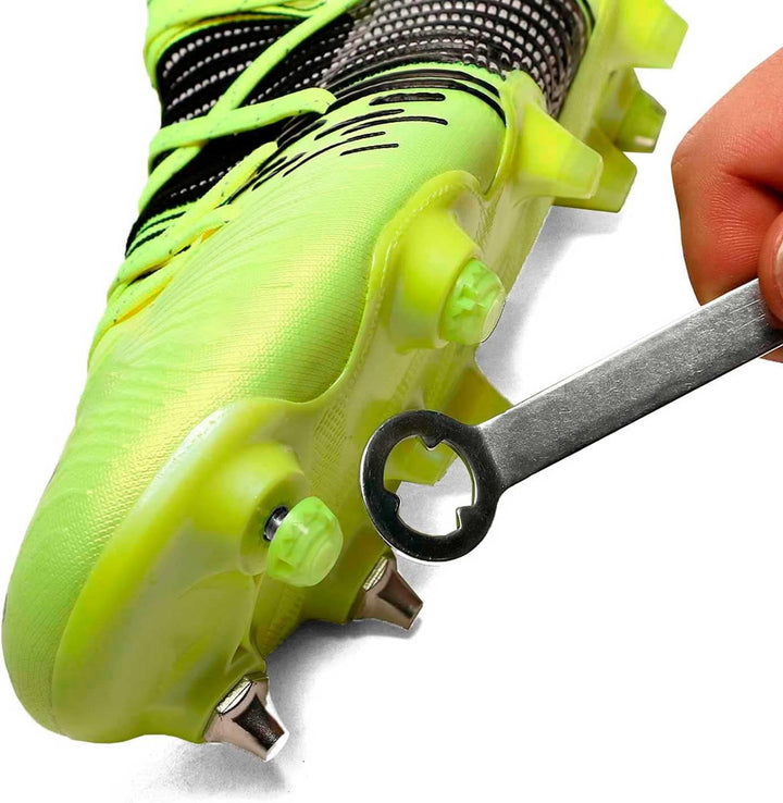 12 Tacos Fussballersatzteile aus Gummi für Fussballstiefel Gelb, Fluoreszierend, Gelb, Fluoreszieren