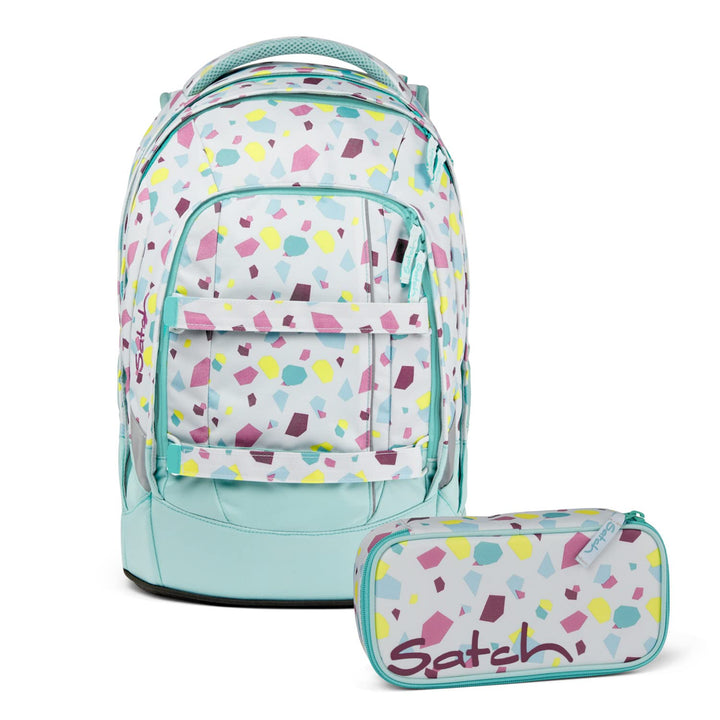 satch Pack Schulrucksack Set 2tlg. inkl. Schlamperbox Dreamy Mosaic, Dreamy Mosaic