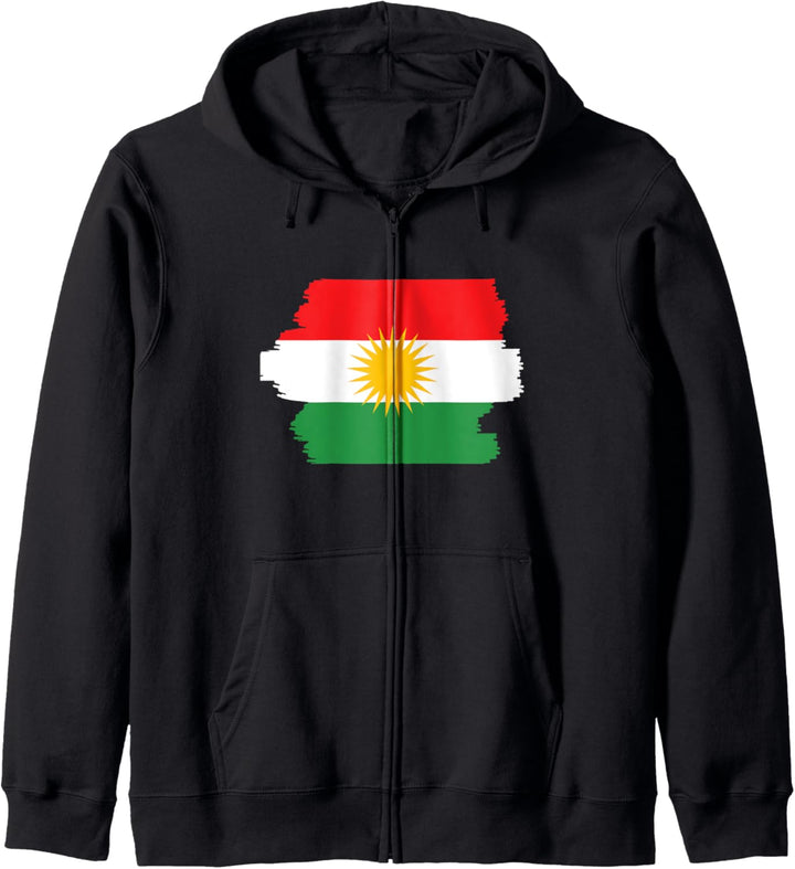 Kurdistan Flagge Kapuzenjacke