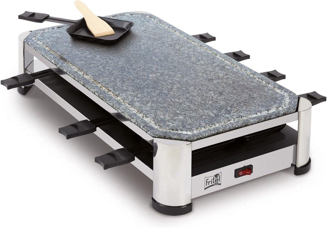 FRITEL Steingrill SG 2180 – Hotstone Grill/Raclette Weihnachten – Naturstein – 1500 W - PFAS-Frei– 4
