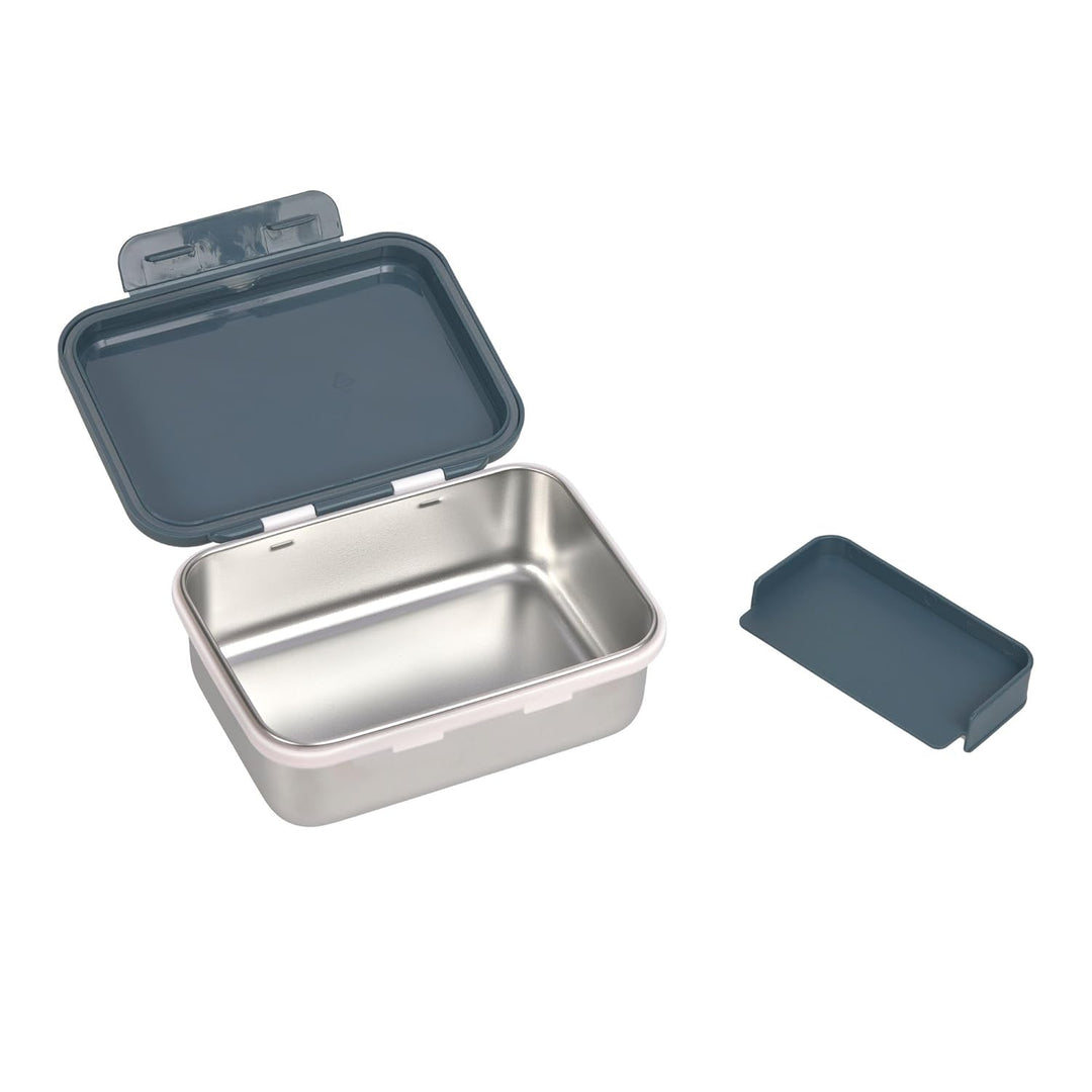 LÄSSIG Kinder Brotdose Edelstahl Lunchbox Frühstücksbox Nachhaltig Kindergarten Schule/ Happy Prints
