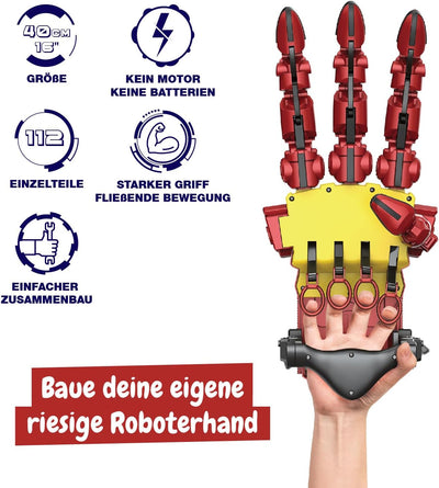 Science4you Hydraulischer Cyborg-Hand - Bauen Sie Ihre eigene Riesige Roboterhand mit 112 Teilen, ST