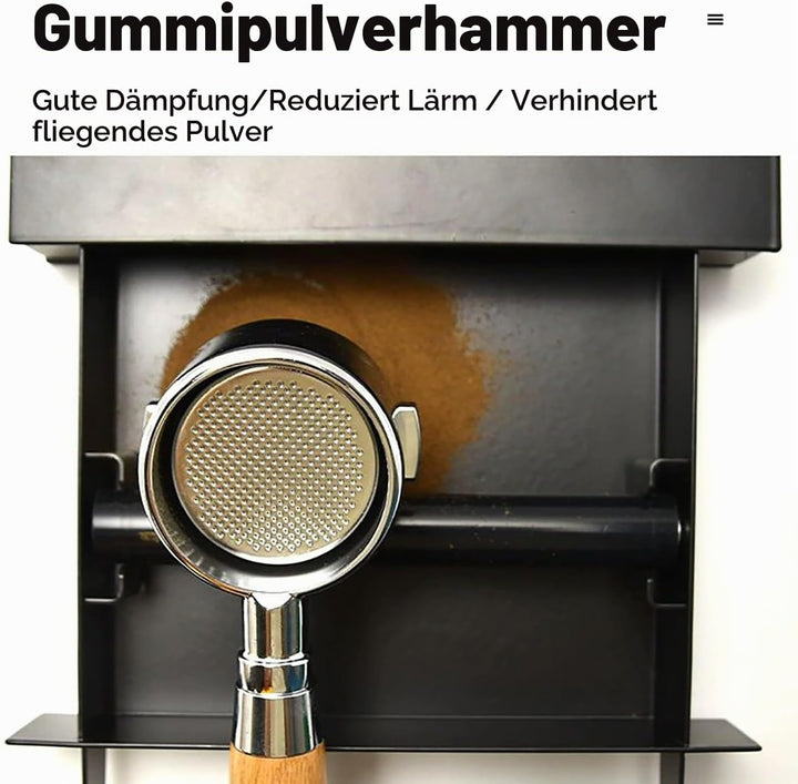 Sudschublade für Siebträger，Kaffeesatz Schublade，Kaffee Klopfbox mit Stossdämpfender Abnehmbarer Klo