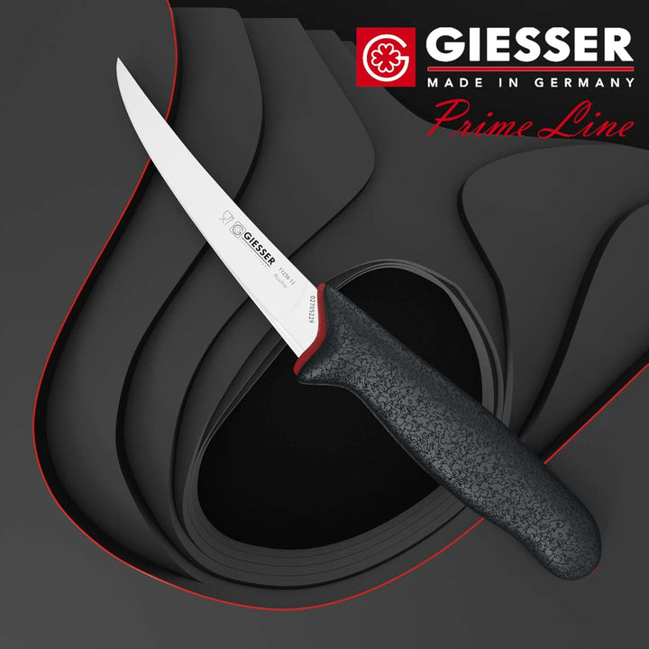 Giesser seit 1776 - Made in Germany - Ausbeinmesser rutschfest PrimeLine, Klinge 13 cm, schwarz, sch