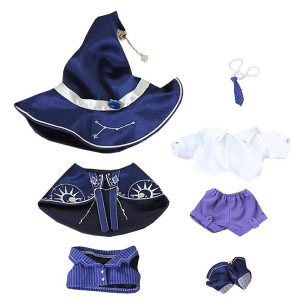 niannyyhouse 10cm 20cm Plüsch Puppe Kleidung Hut Schal Weste Hemd Hosen Krawatte Schuhe Magie Anzug
