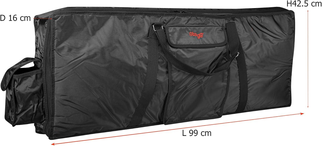 Stagg 25010743 K18-099 Keyboard Tasche (18 mm) Abmessungen: 97 x 44 x 20 cm 61 note Deluxe, Abmessun