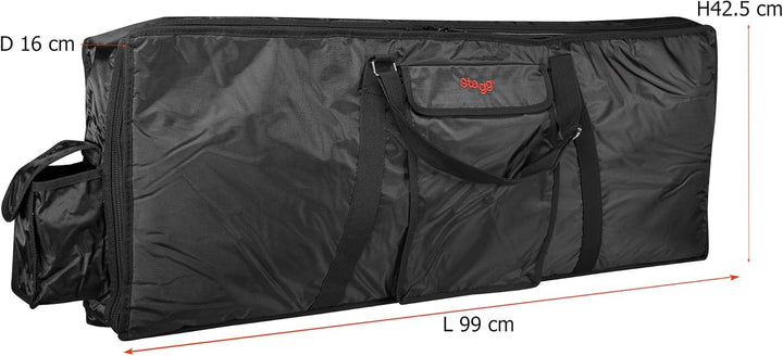 Stagg 25010743 K18-099 Keyboard Tasche (18 mm) Abmessungen: 97 x 44 x 20 cm 61 note Deluxe, Abmessun