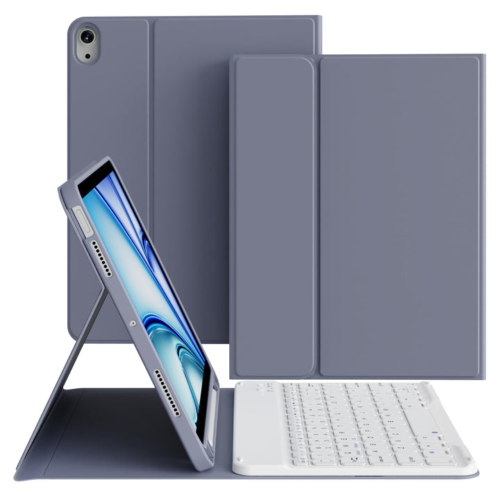 zoyu Hülle mit Tastatur für iPad Air 11 Zoll 2025/2024, für iPad Air 10,9 Zoll 2022/2020 5./4. Gener