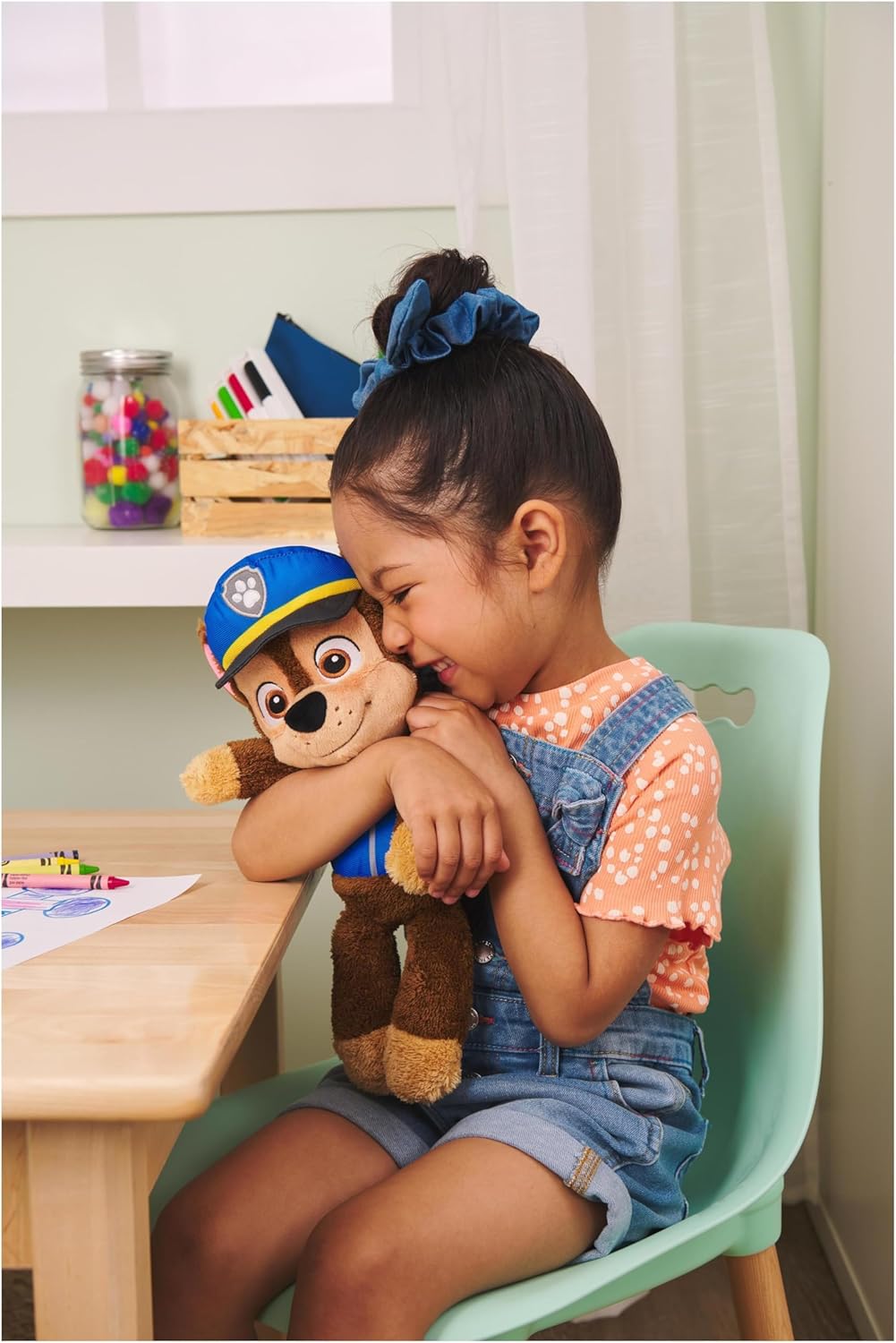 GUND PAW Patrol Schlenkerplüsch Chase, 30 cm - hochwertiges Plüschtier aus weichem Velours-Frottee m
