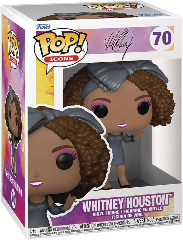POP Icons: Whitney [Houston] – How Will I Know Funko Rocks Vinyl-Figur (gebündelt mit kompatibler Bo