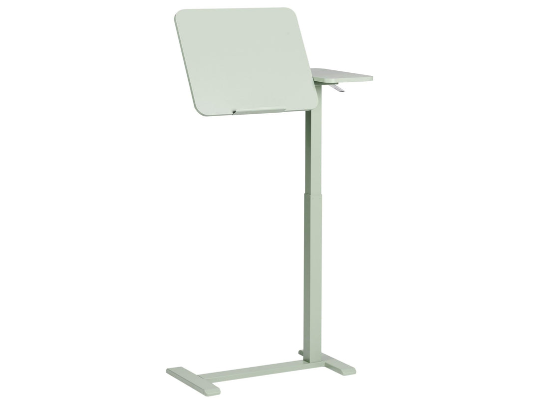 Beliani Laptoptisch höhenverstellbar 70 x 40 cm hellgrün modern Homeoffice Büro Schola