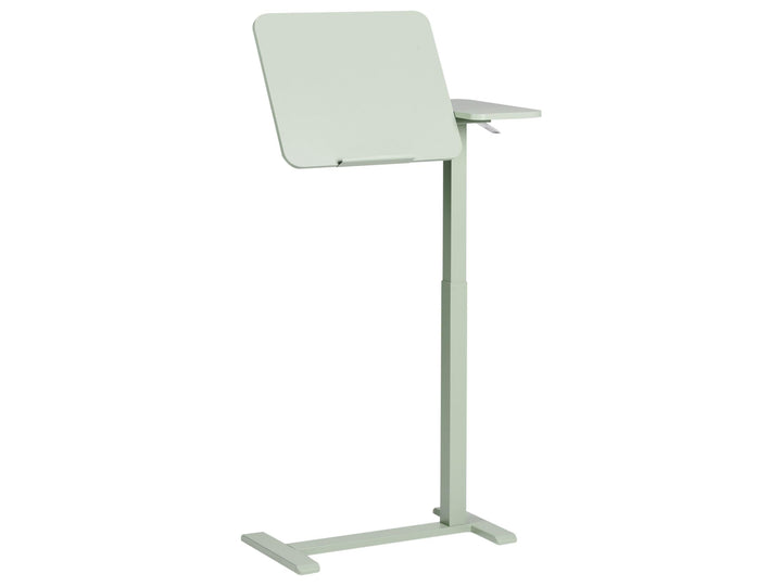 Beliani Laptoptisch höhenverstellbar 70 x 40 cm hellgrün modern Homeoffice Büro Schola