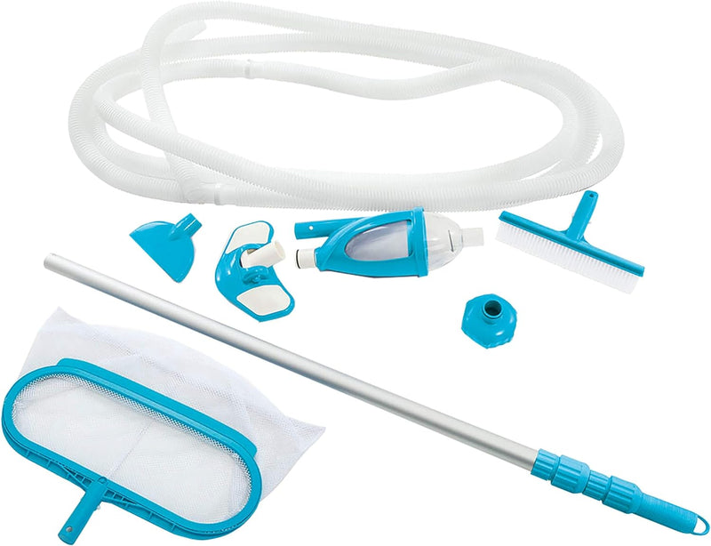 Intex Deluxe Pool Maintenance Kit - Poolzubehör - Pool Reinigungsset - 5-teilig, Mehrfarbig 5-teilig