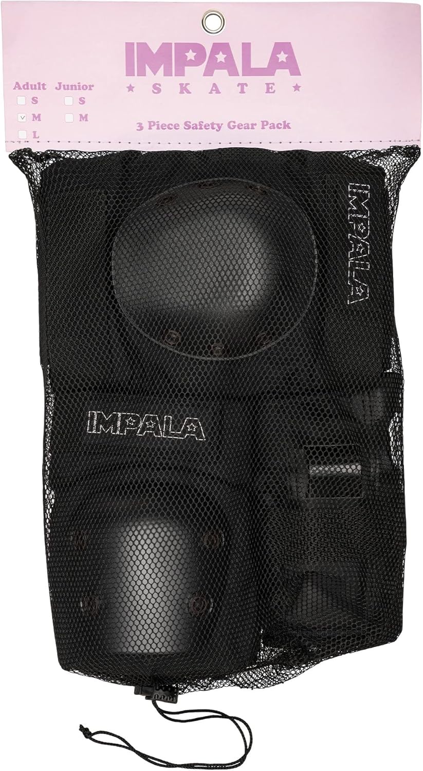 Impala Skate – Schutzausrüstung für Rollerskate und Skateboard XL Schwarz, XL Schwarz