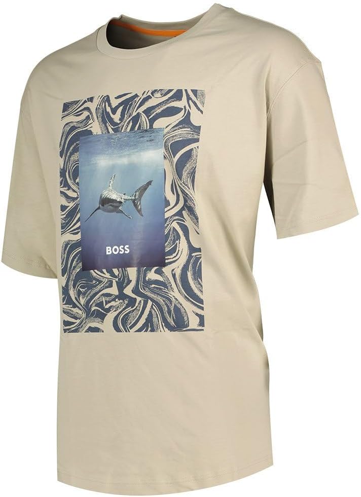 BOSS Herren Te_Tucan T_Shirt, Light Beige271