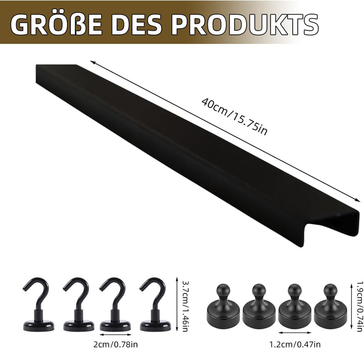 Wandorganizer für Akustikpaneel, Haken, Box & Regal Metall, Ablage für Akustikpaneele Lamellen Wandp