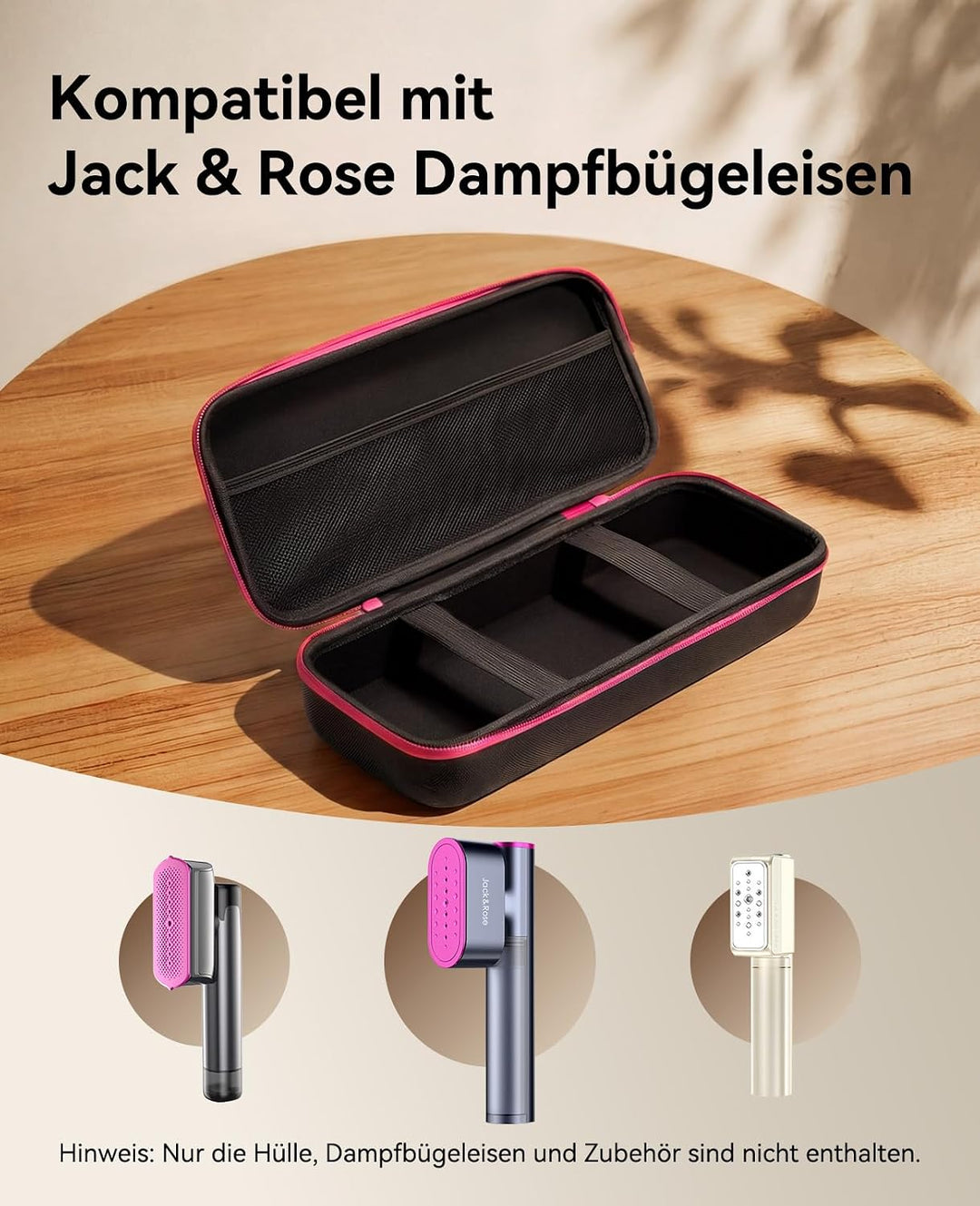 Jack&amp;Rose Dampfglätter Tasche, PU, stossfest, spritzwasser- &amp; staubdicht | PU-Material, stossfest, s
